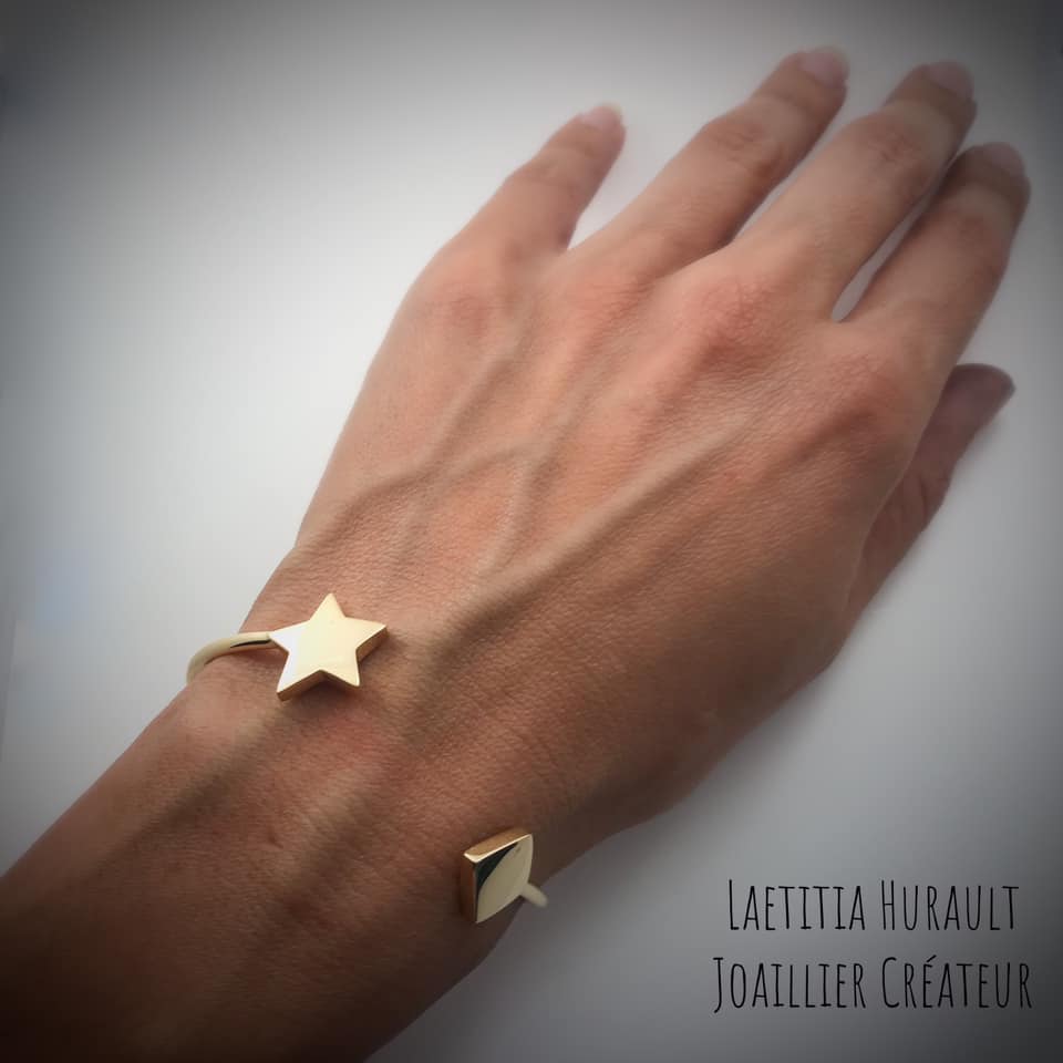 bracelet or étoile