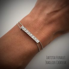 bracelet collier or, diamants